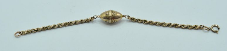 ANTIQUE YELLOW METAL BRACELET