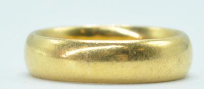 22CT GOLD BAND RING HALLMARKED UP FOR BIRMINGHAM 1890.