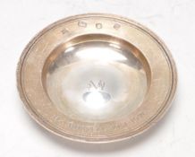 1976 HALLMARKED SILVER PIN DISH BY JOHN HENRY