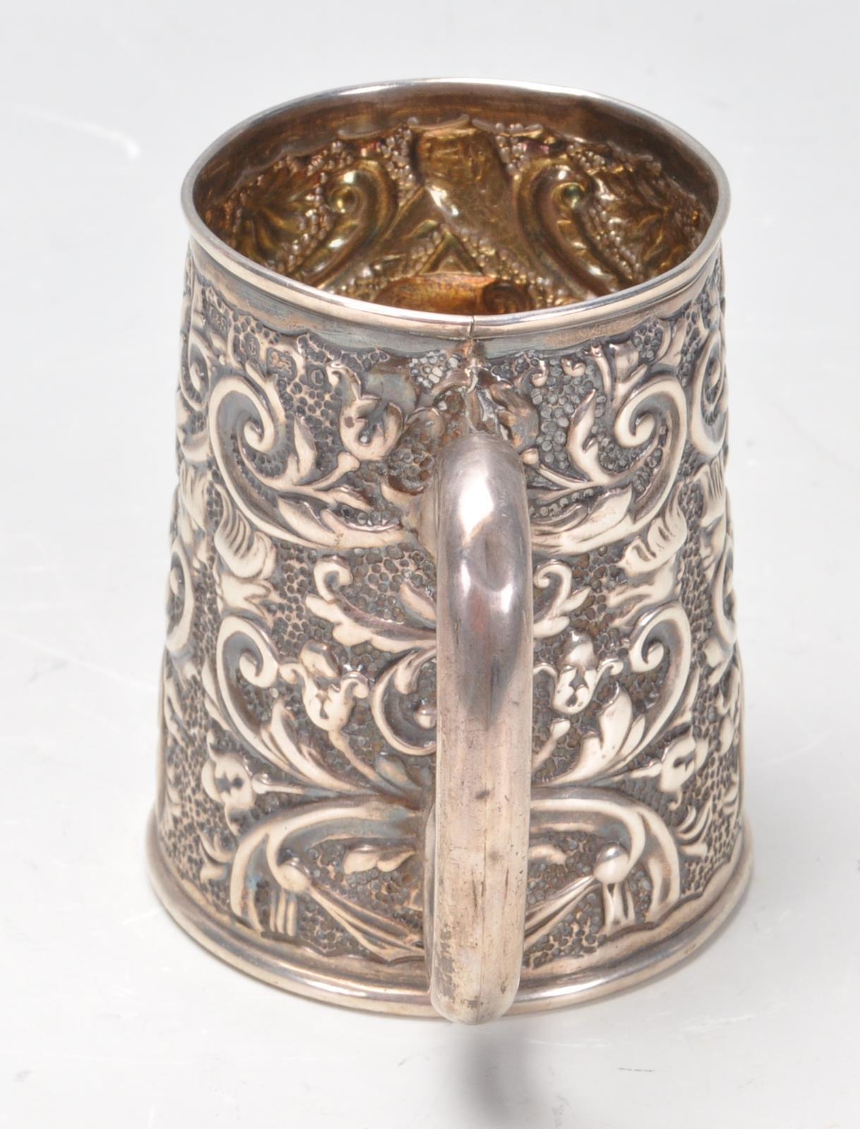 EDWARDIAN SILVER CHRISTENING CUP - Image 2 of 7
