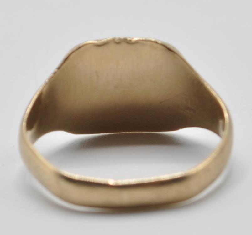 1970'S 9CT GOLD SIGNET RING - Image 4 of 6