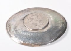 CHINESE SILVER COIN DISH