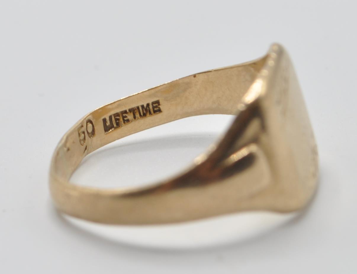 1970'S 9CT GOLD SIGNET RING - Image 6 of 6