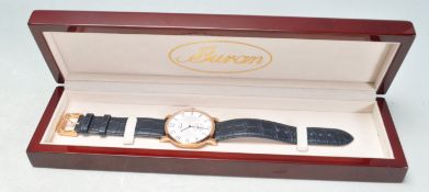 BURAN SA SLIM MECHANICAL LIMITED EDITION NO 68 WRISTWATCH