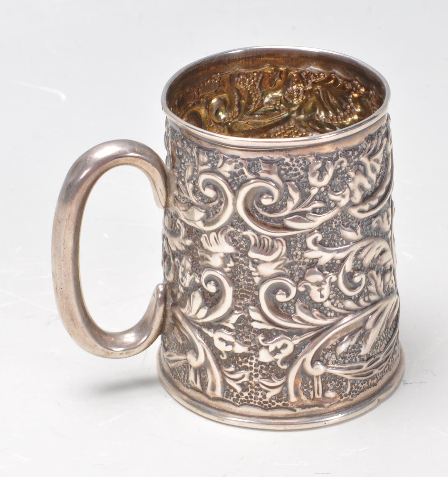 EDWARDIAN SILVER CHRISTENING CUP - Image 3 of 7