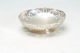 J B CHATTERLEY & SONS SILVER FOOTED BON BON DISH