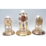 COLLECTION OF THREE 20TH CENTURY ANNIVERSARY CLOCKS