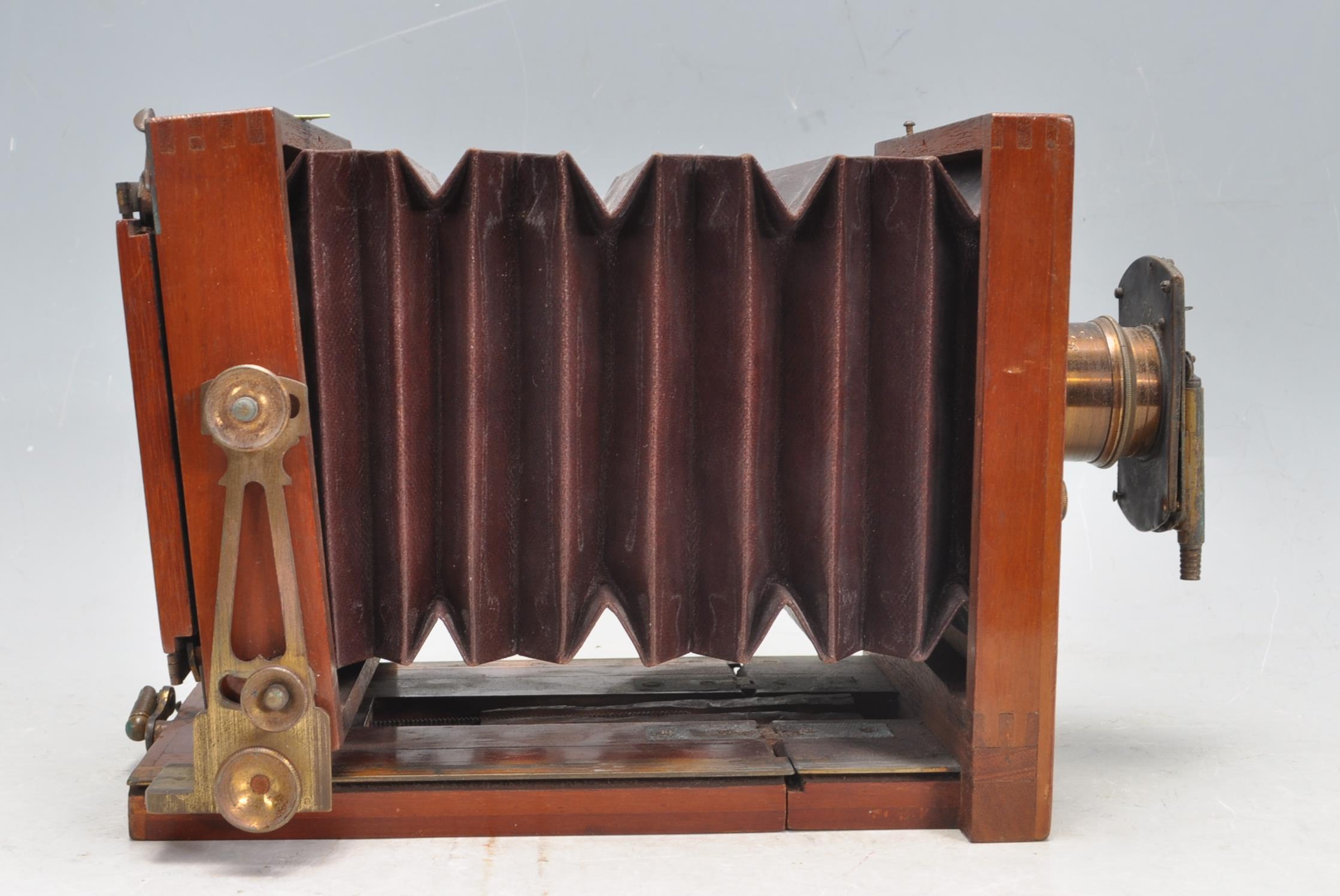 ANTIQUE EARLY 20TH CENTURY FIELD CAMERA BY LANCASTER AND SONS. - Image 3 of 10
