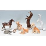 COLLECTION OF VINTAGE 20TH CENTURY CERAMIC ANIMAL FIGURINES