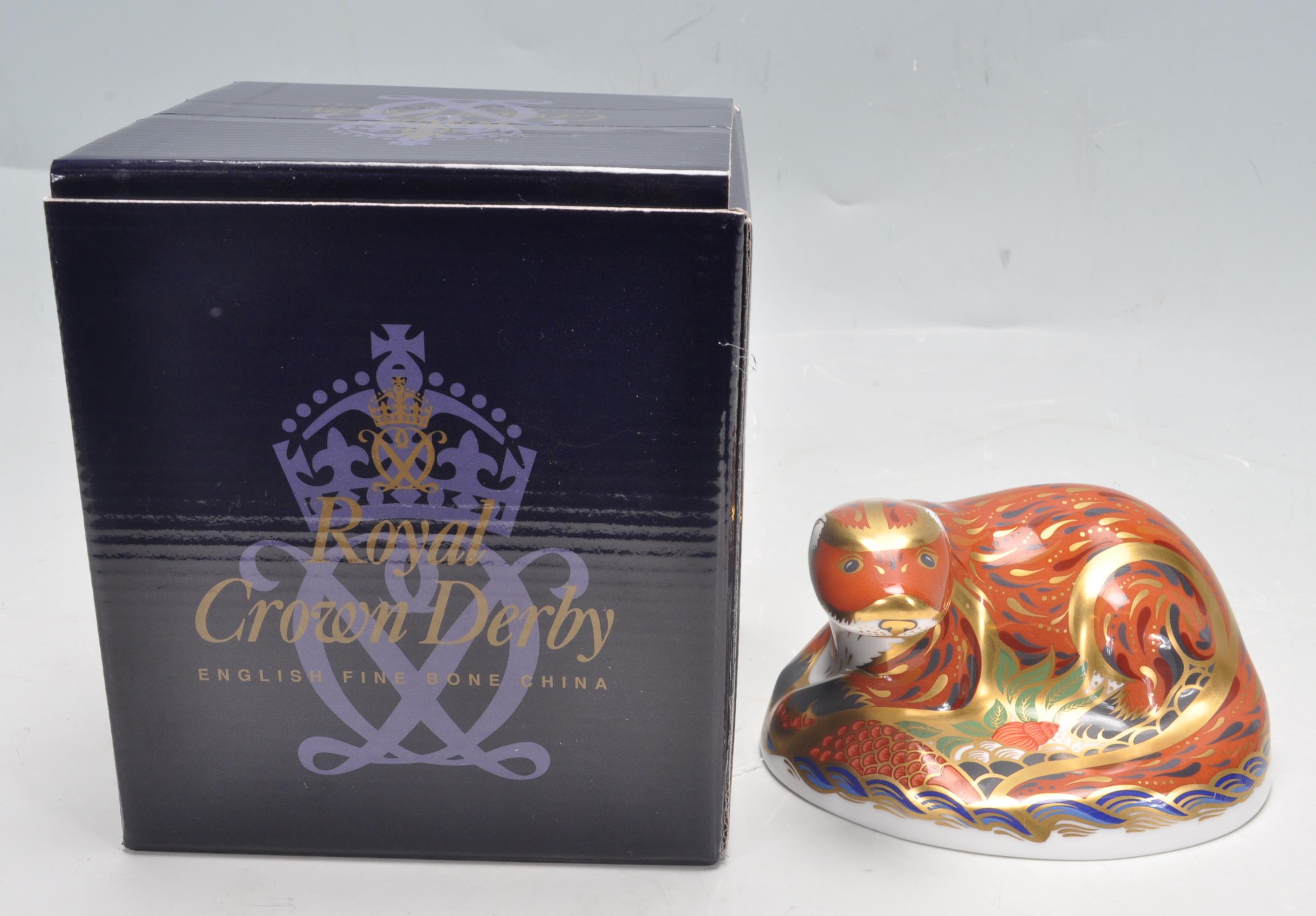 ROYAL CROWN DERBY OTTER PAPERWEIGHT - Image 2 of 4