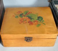 TWO VINTAGE RETRO 20TH CENTURY JEWELLERY BOXES