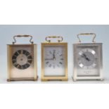 COLLECTION OF VNTAGE 20TH CENTURY CARRIAGE CLOCKS