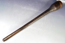 ANTIQUE AFRICAN TRIBAL CARVED HARDWOOD KNOBKERRIE WAR CLUB
