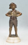 ANTIQUE STYLE FAUX BRONZE CHILDREN FIGURINE STATUE