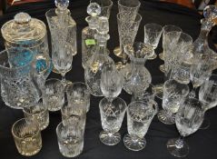 LARGE COLLECTION OF VINTAGE 20TH CENTURY WATEFORD CRYSTAL