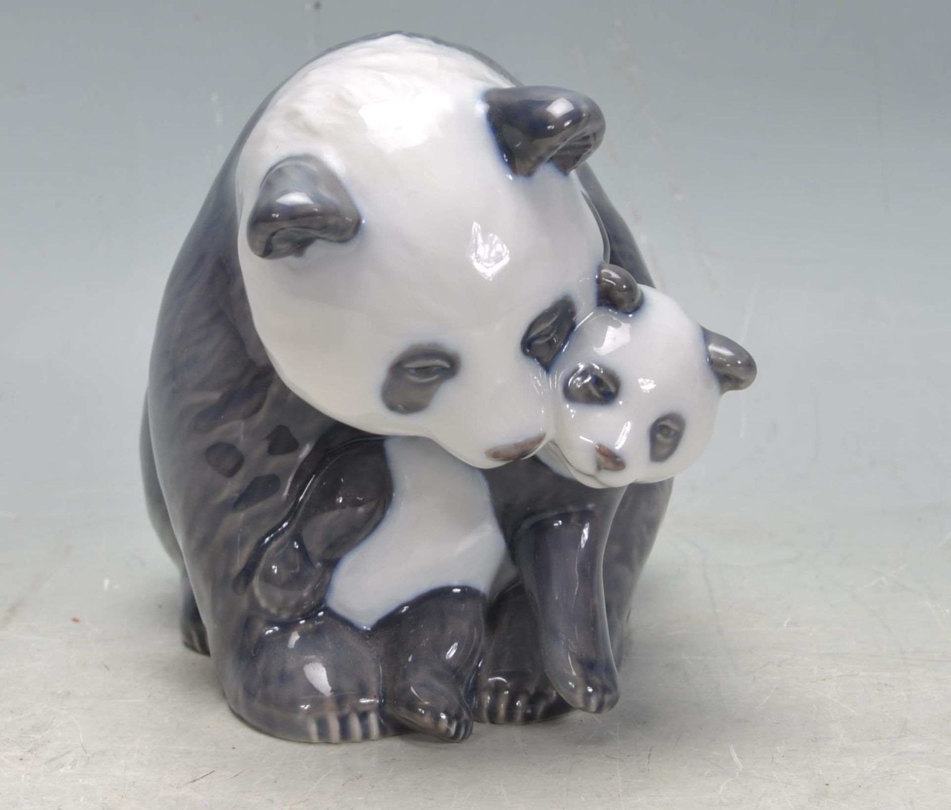 TWO ROYAL COPENHAGEN PANDA AND HOUND FIGURINES - Image 2 of 5