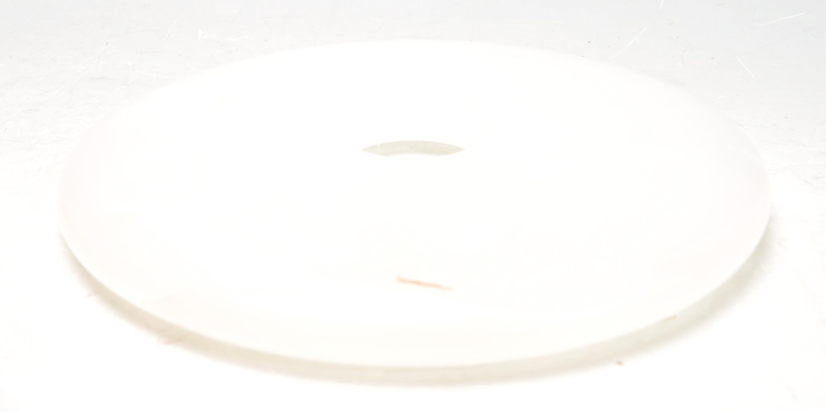 20TH CENTURY WHITE JADE COLOURED DISC - Image 4 of 12