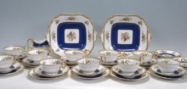 THREE PERSON TEA SET / SERVICE BY AYNSLEY