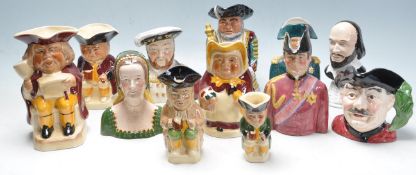 COLLECTION OF CERAMIC PORCELAIN CHARACTER JUGS