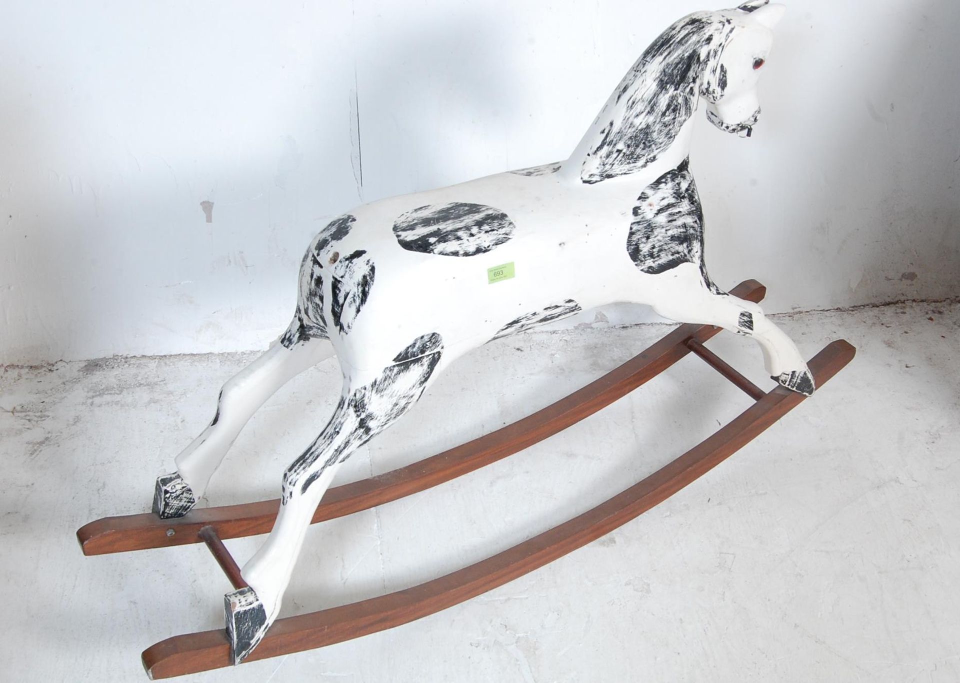 EARLY 20TH CENTURY WOODEN ROCKING HORSE - Image 2 of 5