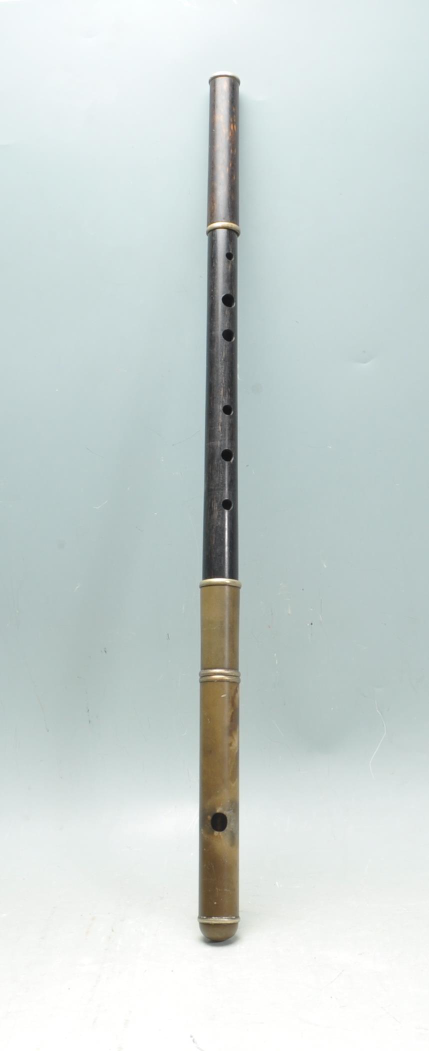 EARLY 20TH CENTURY BOXED CLARINET AND FIFE FLUTE. - Image 2 of 4