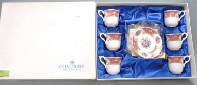 COALPORT MONTROSE PINK PATTERN TEA SERVICE