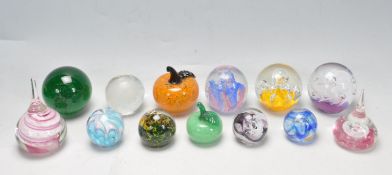 COLLECTION OF ART GLASS PAPERWEIGHTS
