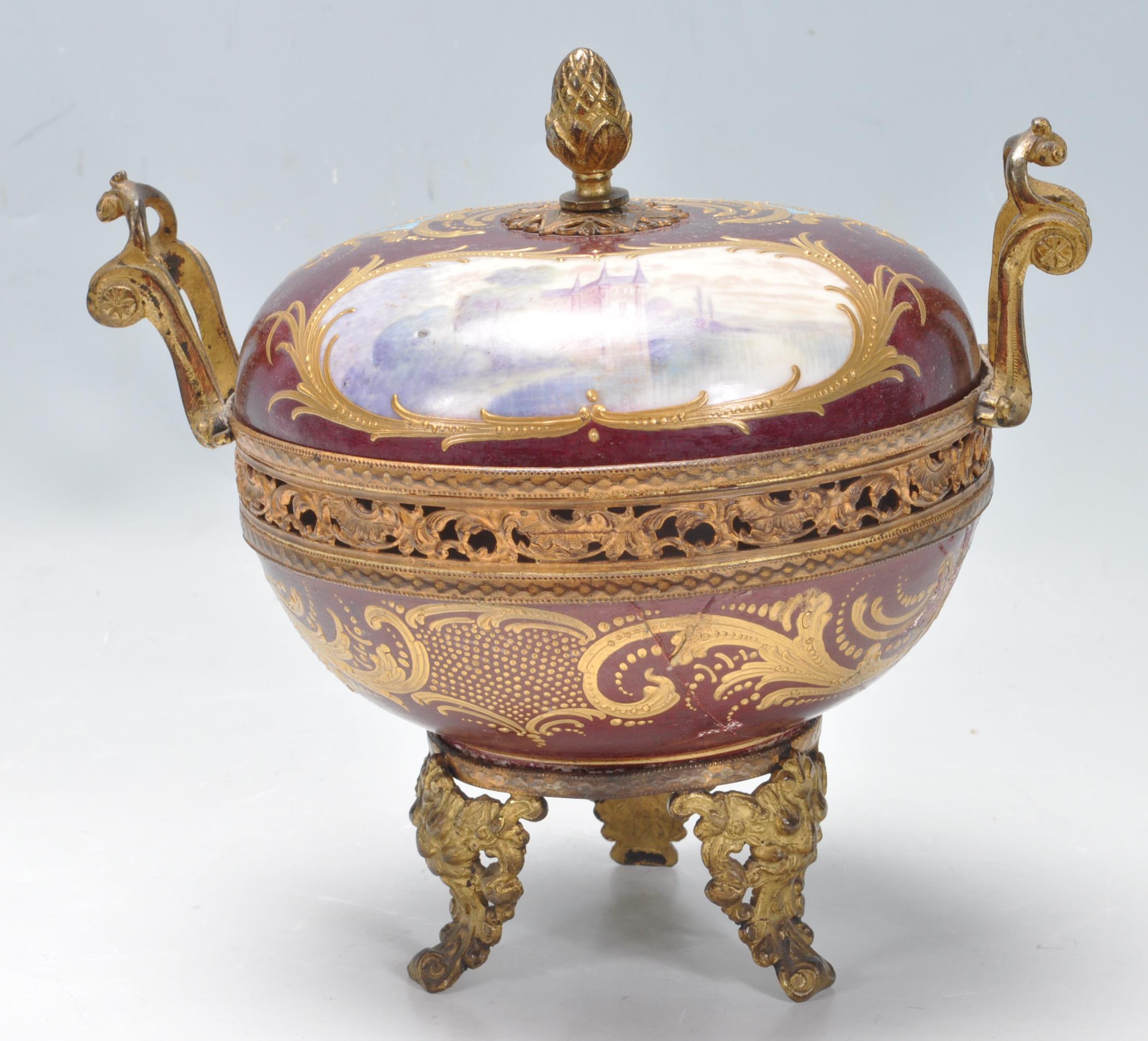 19TH CENTURY LOUIS PHILIPPE SEVRES PORCELAIN POT POURRI - Image 4 of 8