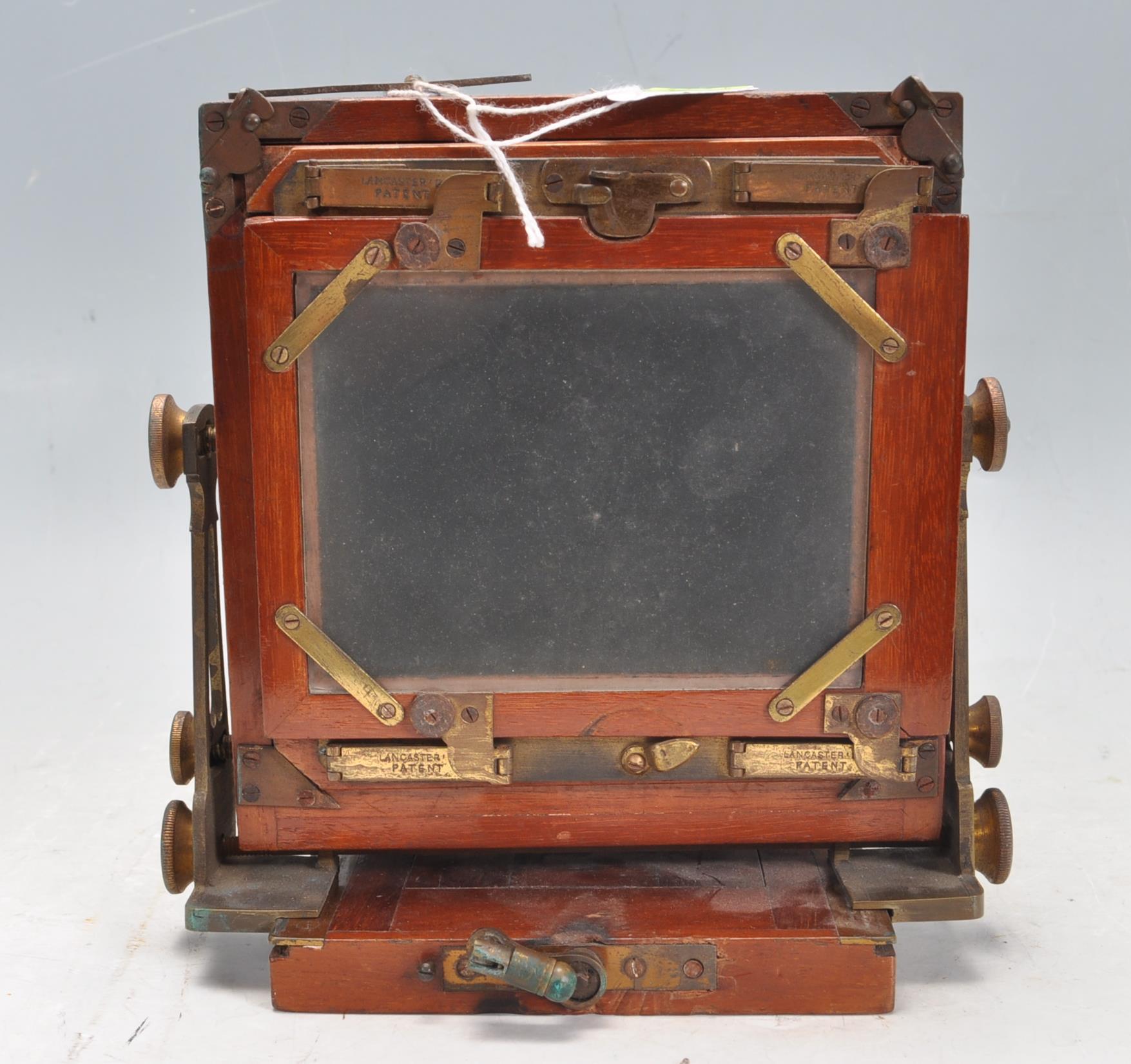 ANTIQUE EARLY 20TH CENTURY FIELD CAMERA BY LANCASTER AND SONS. - Image 4 of 10