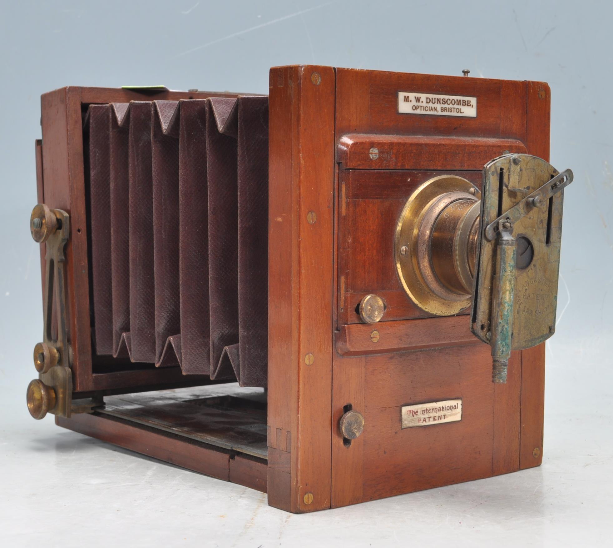 ANTIQUE EARLY 20TH CENTURY FIELD CAMERA BY LANCASTER AND SONS.