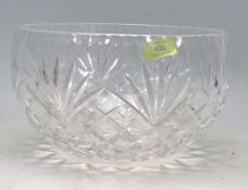 VINTAGE 20TH CENTURY WATERFORD CRYSTAL GLASS BOWL