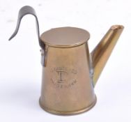 LATE 19TH CENTURY BRASS MINERS TILLEY LAMP WATERING CAN