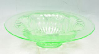 ART DECO URANIUM CENTREPIECE BOWL