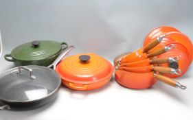 COLLECTION OF VINTAGE LE CREUSET KITCHEN WARE