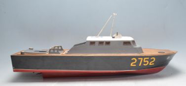 VINTAGE MID 20TH CENTURY SCRATCH BUILT MODEL BOAT