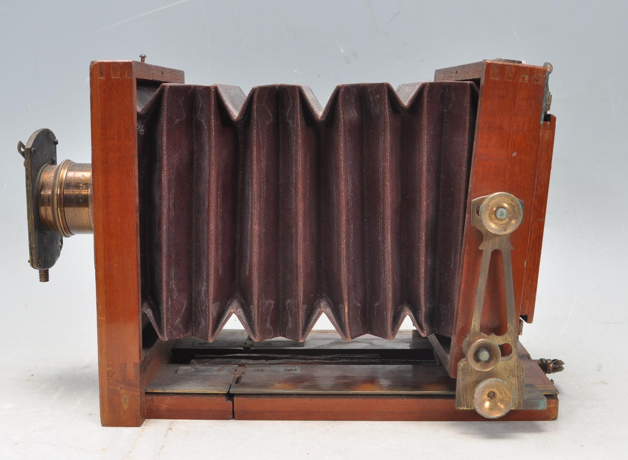 ANTIQUE EARLY 20TH CENTURY FIELD CAMERA BY LANCASTER AND SONS. - Image 5 of 10