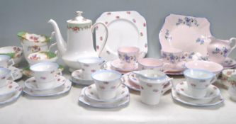 COLLECTION OF VINTAGE 20TH CENTURY BONE CHINA TEA SETS