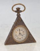 BRASS MASONIC POCKET WATCH.