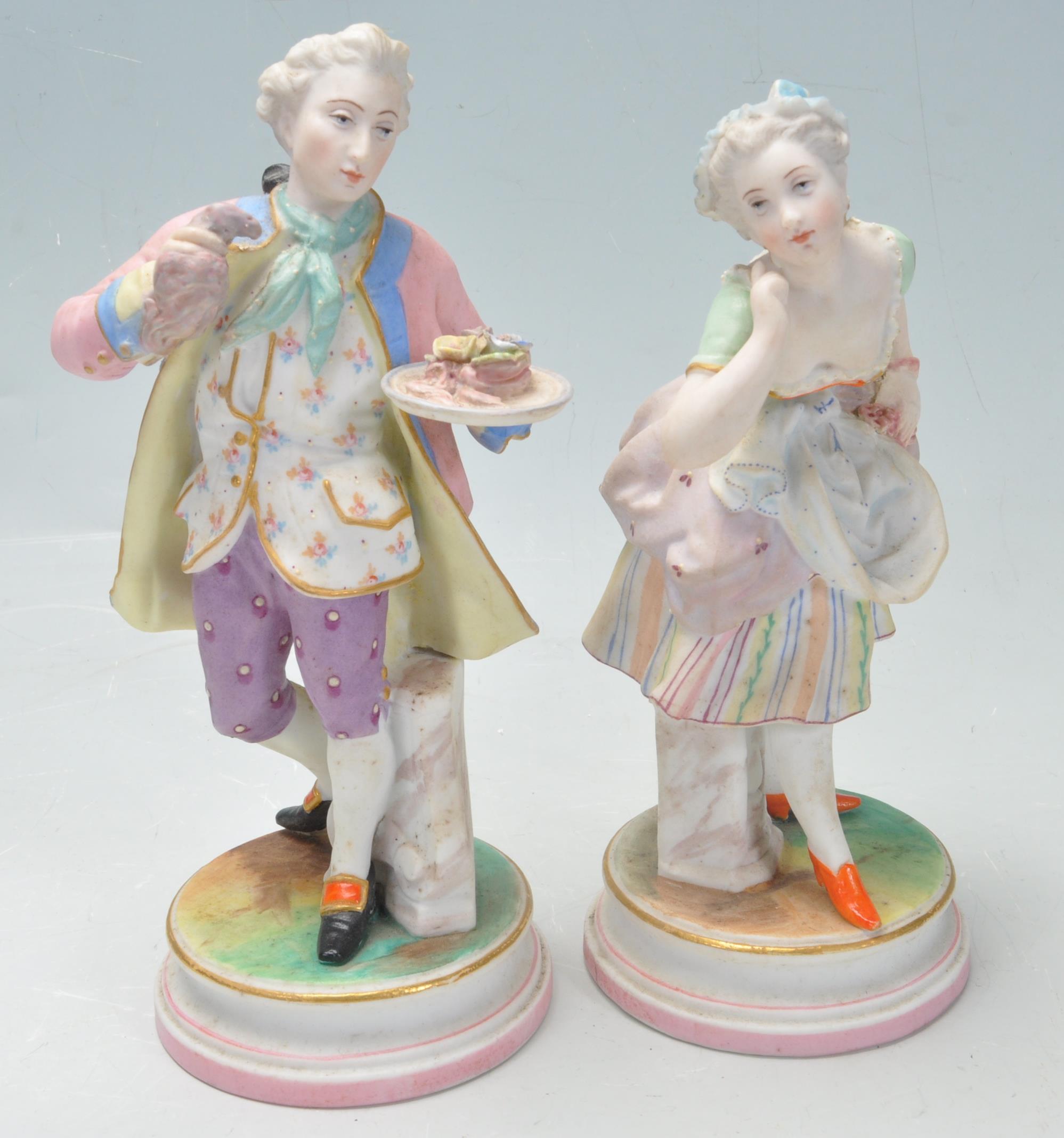 COLLECTION OF VINTAGE 20TH CENTURY BISQUE FIGURINES - Image 3 of 9