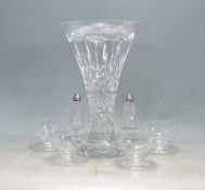 COLLECTION OF LISMORE PATTERN WATERFORD CRYSTAL GLASS