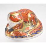 ROYAL CROWN DERBY OTTER PAPERWEIGHT