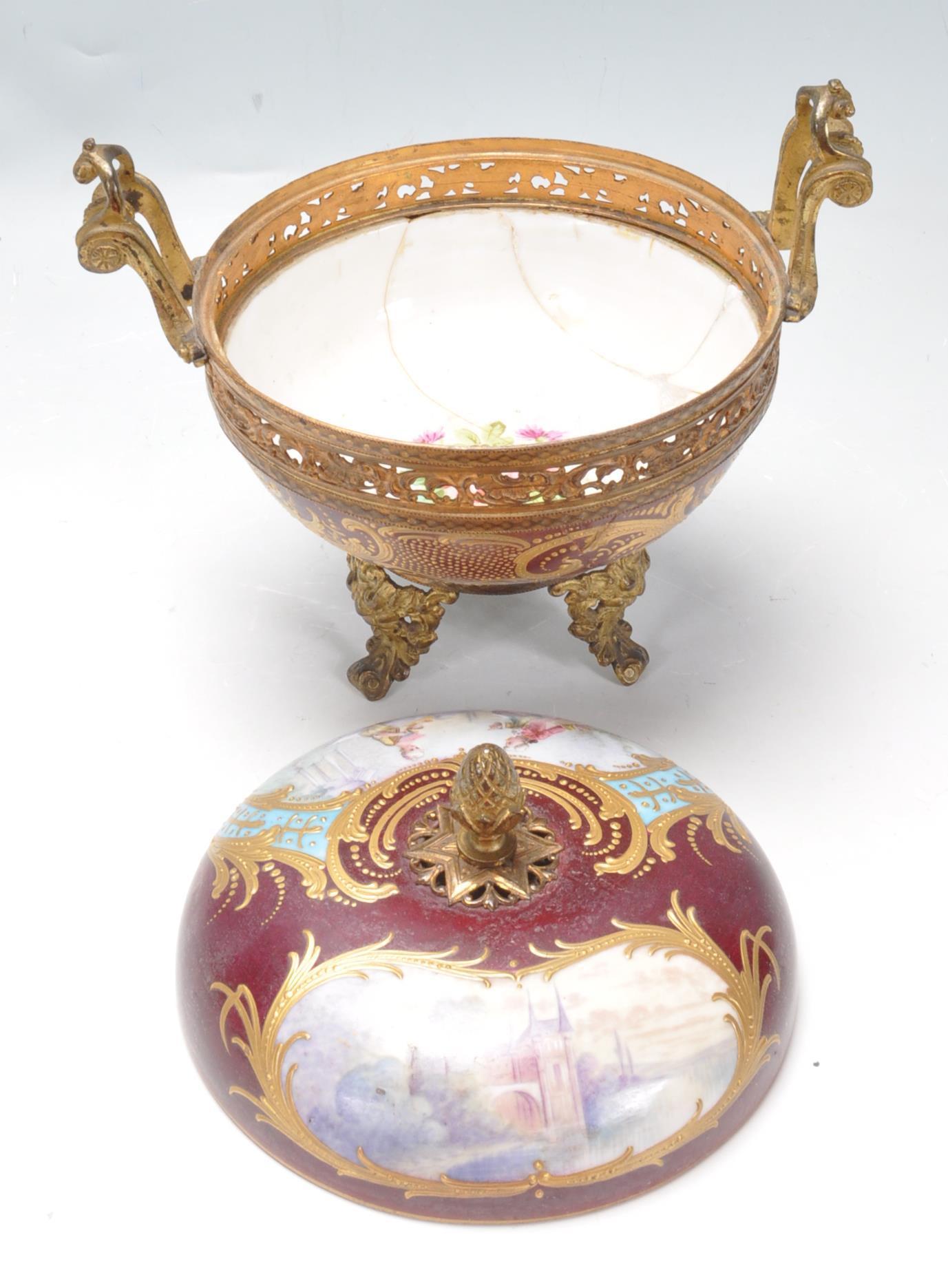 19TH CENTURY LOUIS PHILIPPE SEVRES PORCELAIN POT POURRI - Image 5 of 8