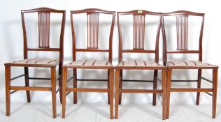 EDWARDIAN MAHOGANY INLAID DINING CHAIRS