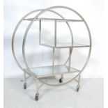 RETRO VINTAGE ART DECO CHOME TROLLEY