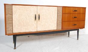 RETRO VINTAGE MID 20TH CENTURY 1950S FORMICA AND TEAK SIDEBOARD