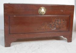 20TH CENTURY CHINESE ORIENTAL CAMPHOR WOOD TRUNK