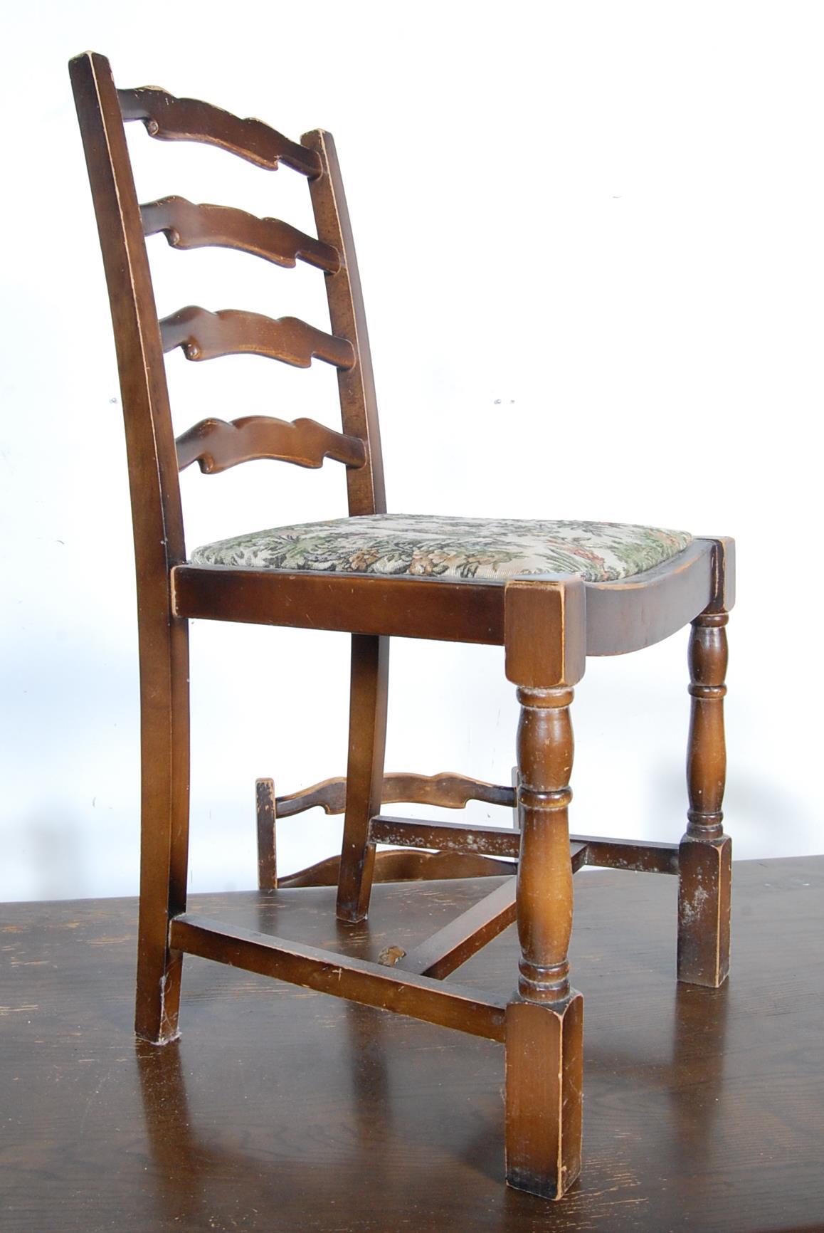 RETRO VINTAGE LATE 20TH CENTURY ERCOL STYLE DINING TABLE AND CHAIRS - Image 2 of 8