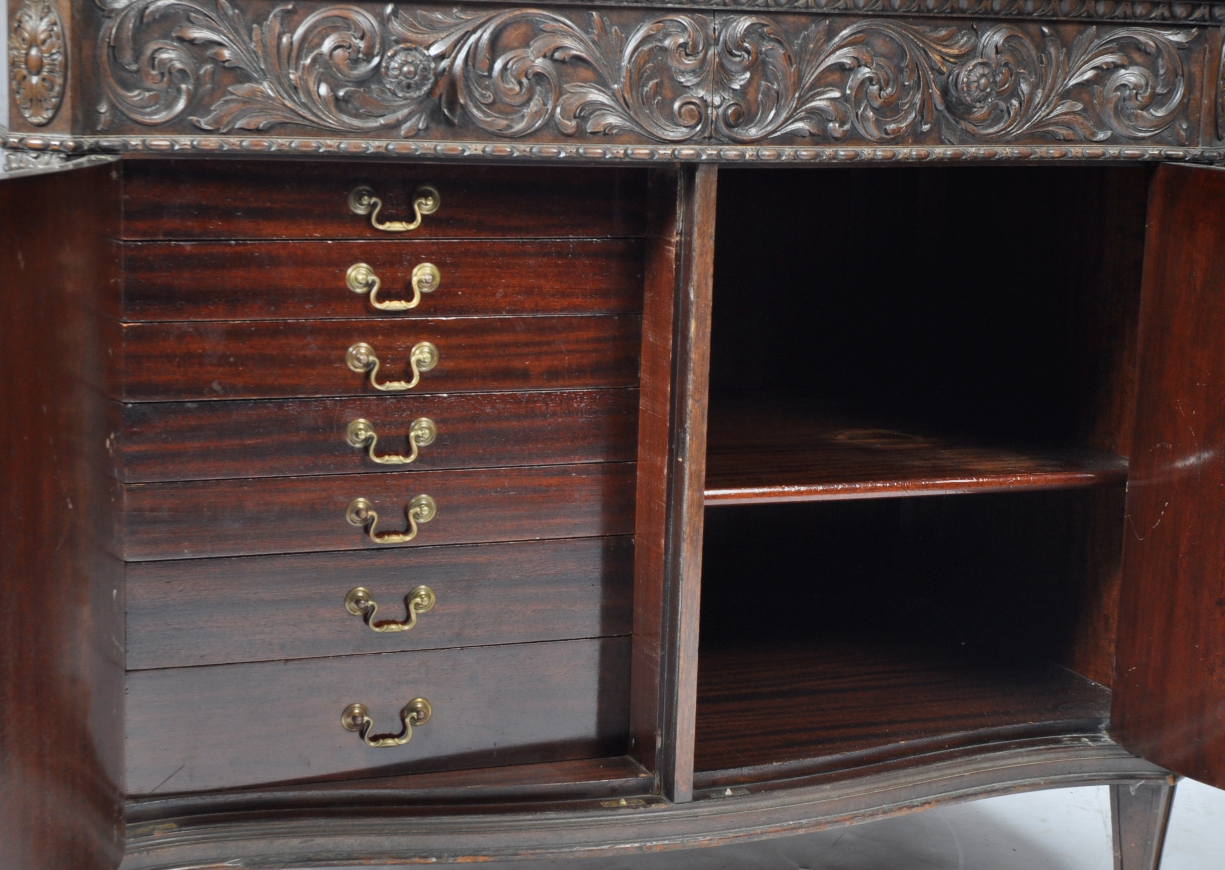 ANTIQUE MAHOGNAY SIDEBOARD / MULTI CHEST OF DRAWERS - Image 7 of 9