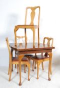 1940’S DINING TABLE AND FOUR CHAIRS