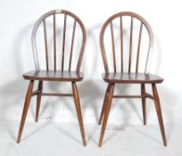 TWO 1950’S BEECH AND ELM DINING CHAIRS